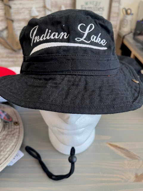 Indian Lake Solid Boone Hat With String (Fitted)
