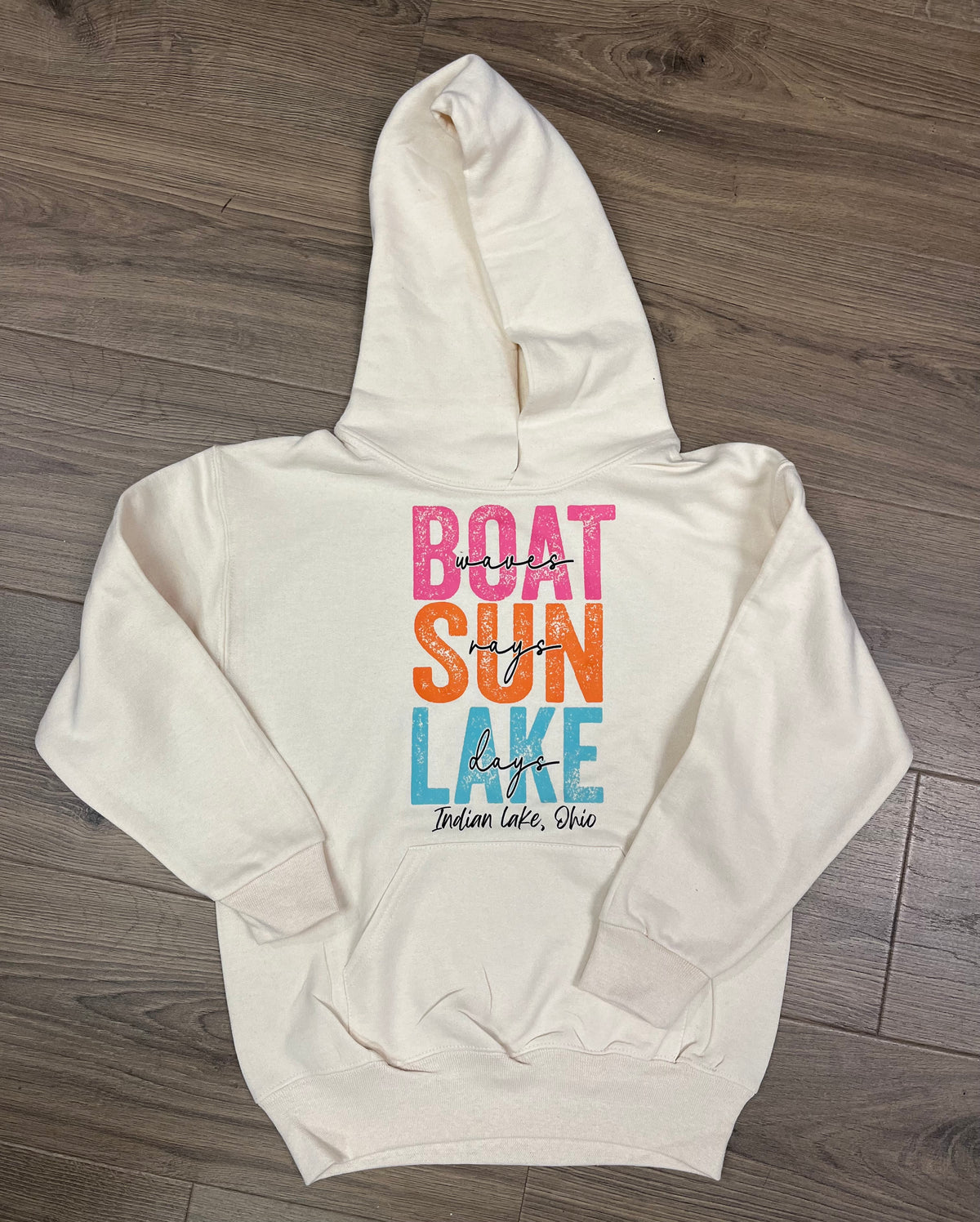 Boat Waves, Sun Rays, Lake Days Youth Hoodie