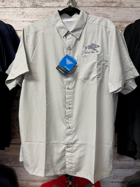 Columbia - PFG Slack Tide™ Camp Shirt with Indian Lake Fish Logo Embroidered