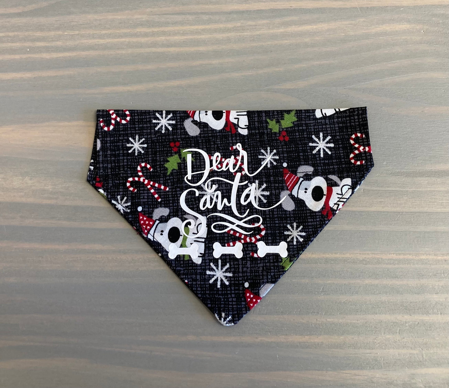 Dog Scarf - Thru the Collar Pet Neck Scarf - Dear Santa