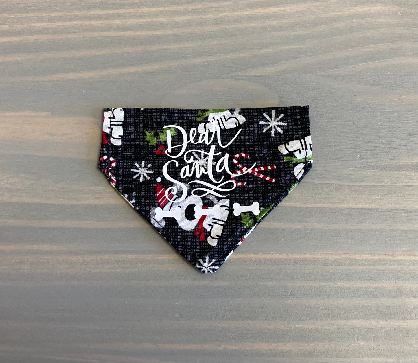 Dog Scarf - Thru the Collar Pet Neck Scarf - Dear Santa