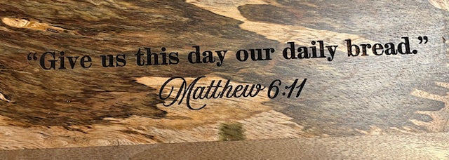Give Us This Day Wood Board