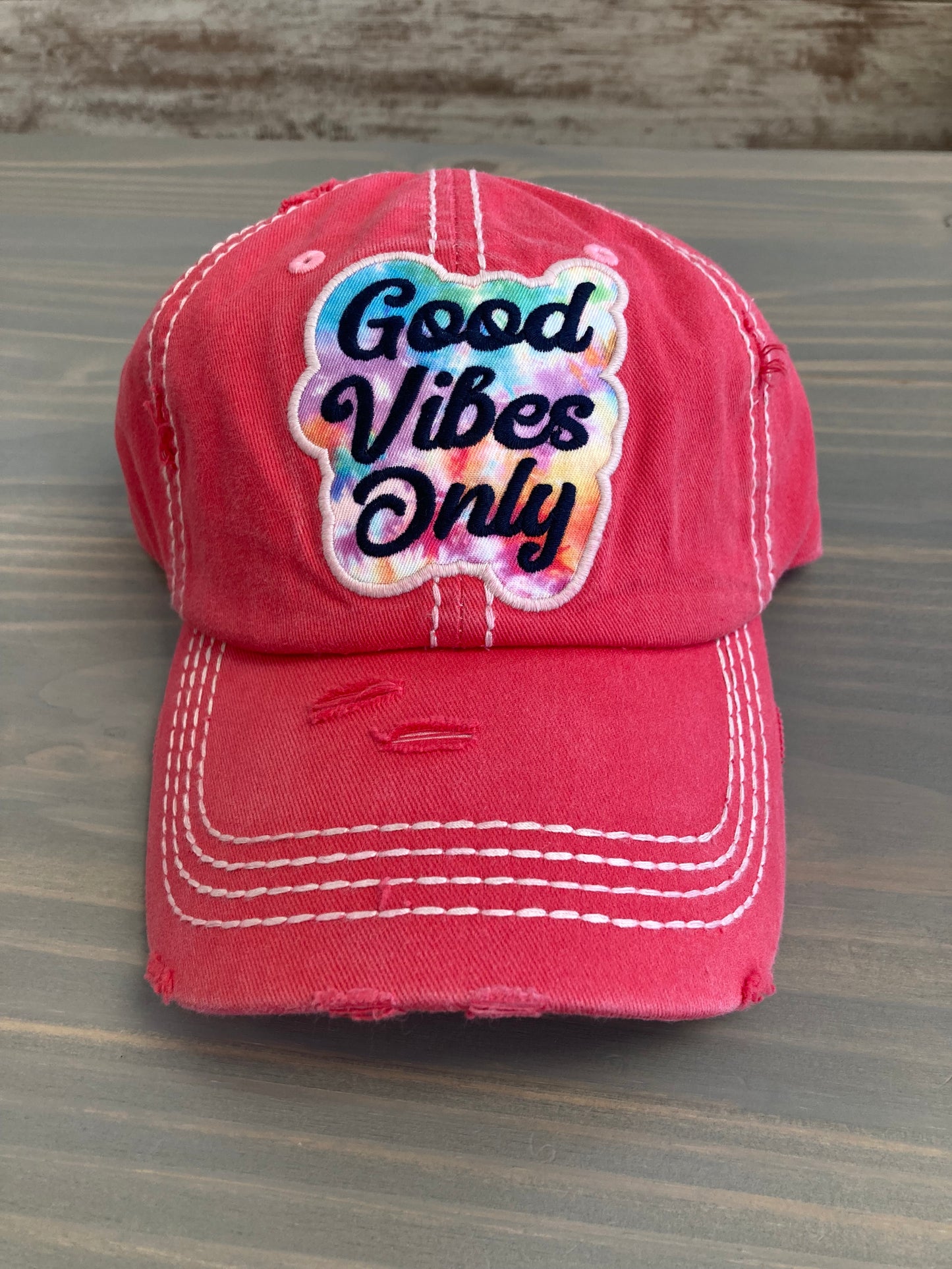 Ball Cap - Vintage Good Vibes Only
