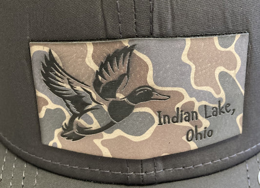 Ball Cap - Indian Lake Duck Camo Patch