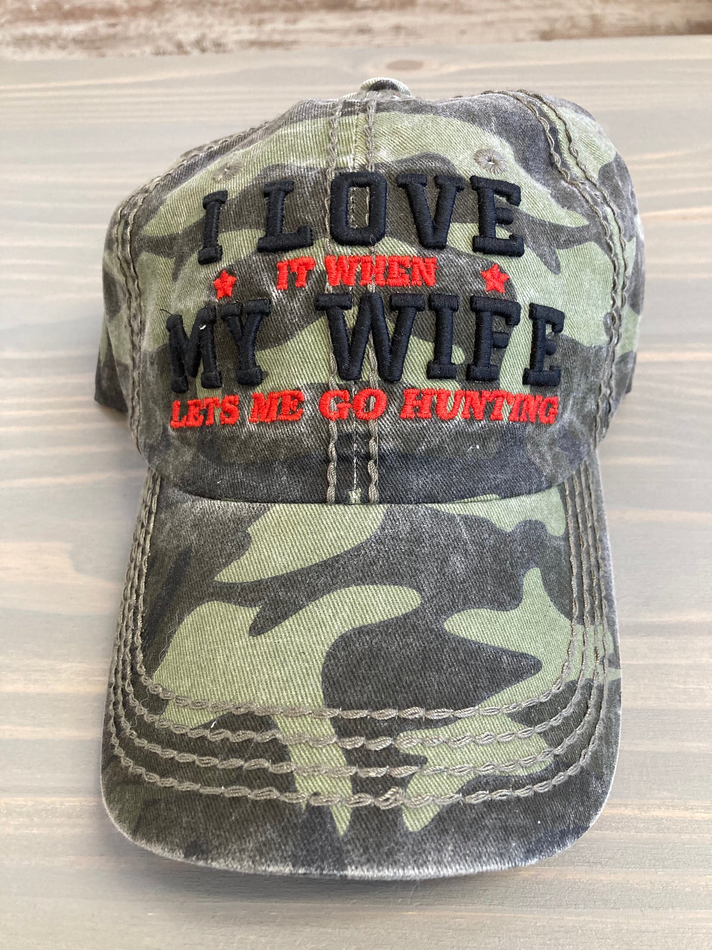 Ball Cap - I Love It When My Wife Lets Me Go Hunting