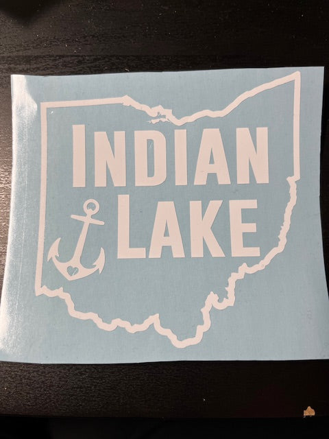 Indian Lake Car Decal Sticker