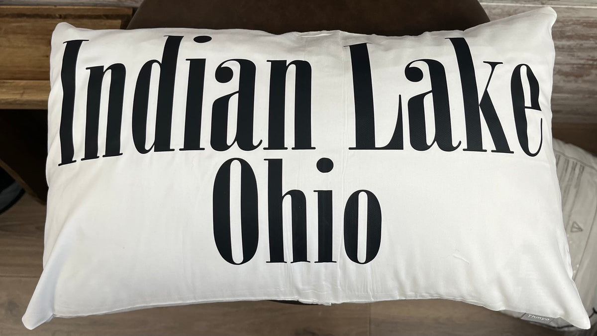 Indian Lake Ohio 12 x 20 Lumbar Pillow