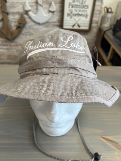 Indian Lake Solid Boone Hat With String (Fitted)