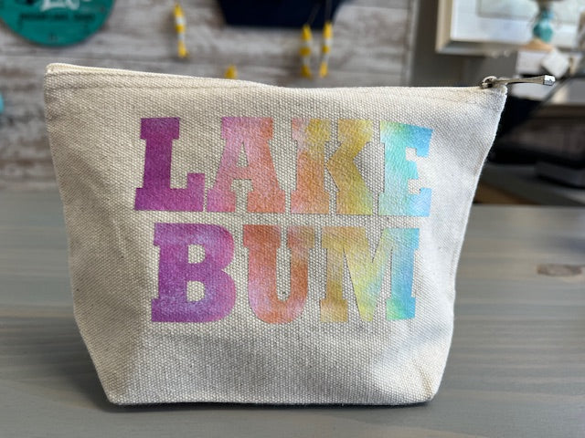 Lake Bum Zipper Canvas Bag