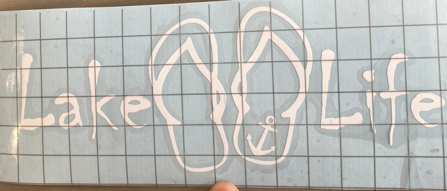 Lake Life Car Decal Sticker