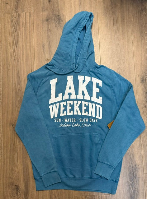 Lake Weekend Vintage Raglan Hoodie