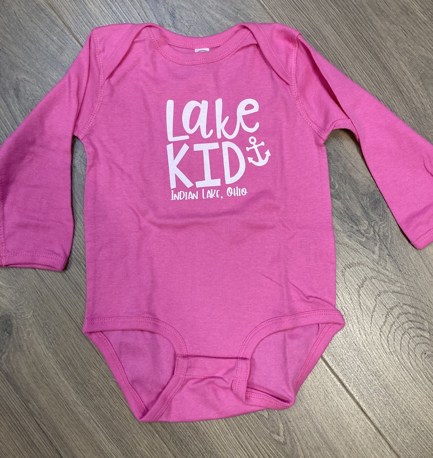 Lake Kid Indian Lake Long Sleeve Onesie