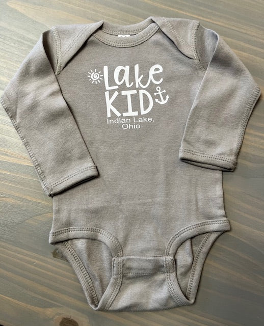 Lake Kid Indian Lake Long Sleeve Onesie