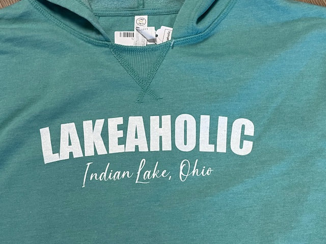 Indian Lake Lakeaholic Vintage Wash Fleece Hoodie