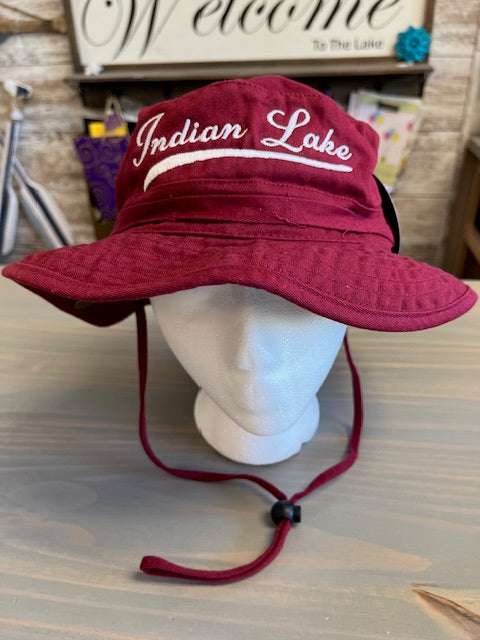 Indian Lake Solid Boone Hat With String (Fitted)