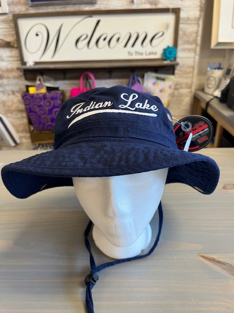 Indian Lake Solid Boone Hat With String (Fitted)