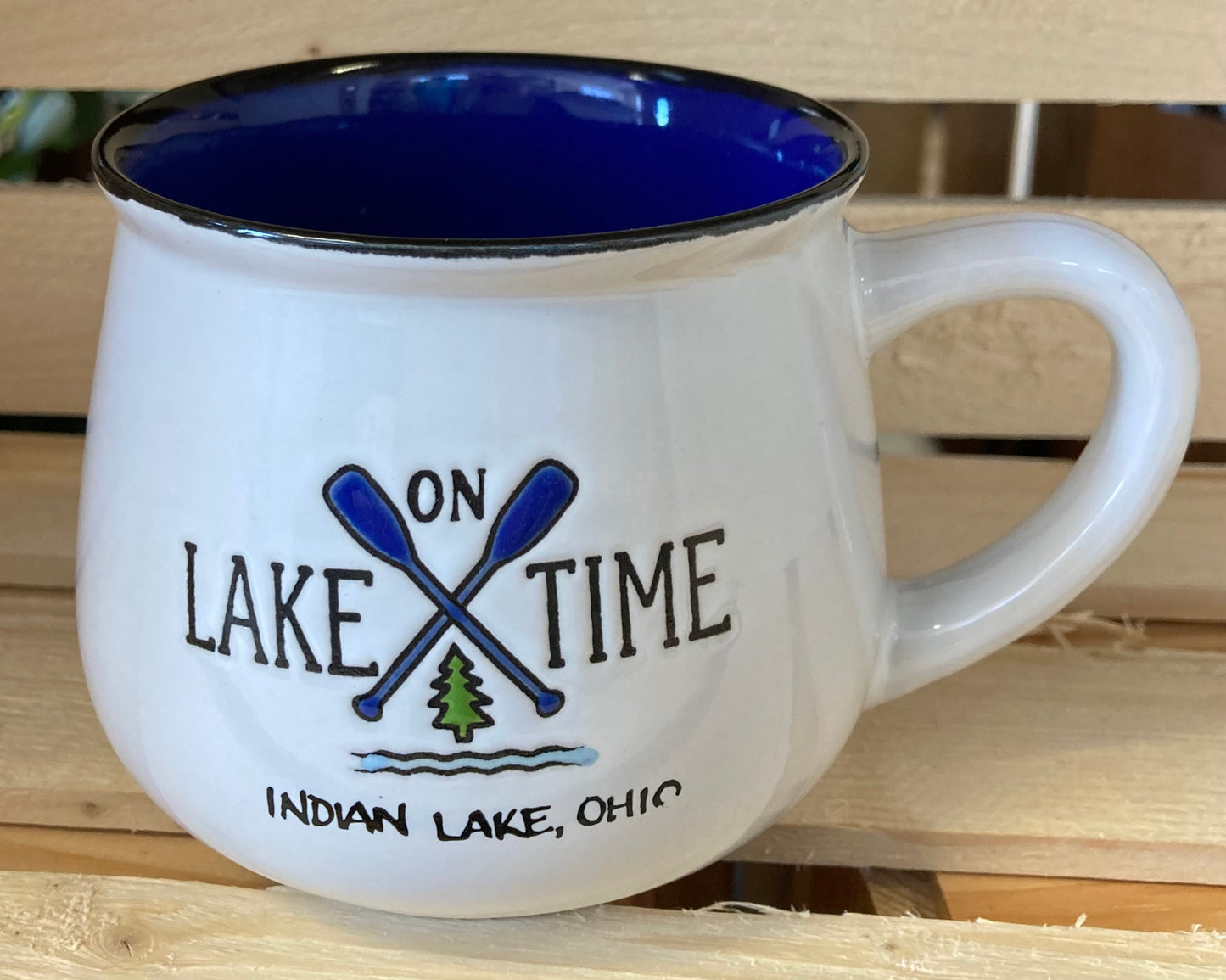 On Lake Time Indian Lake Coffee Mug