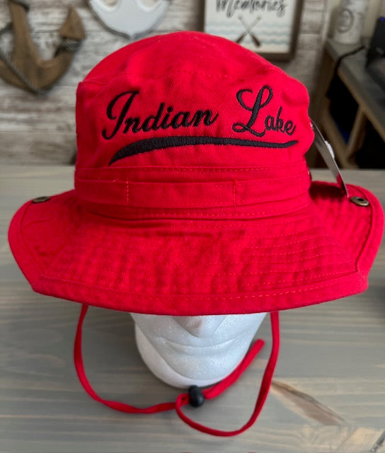 Indian Lake Solid Boone Hat With String (Fitted)