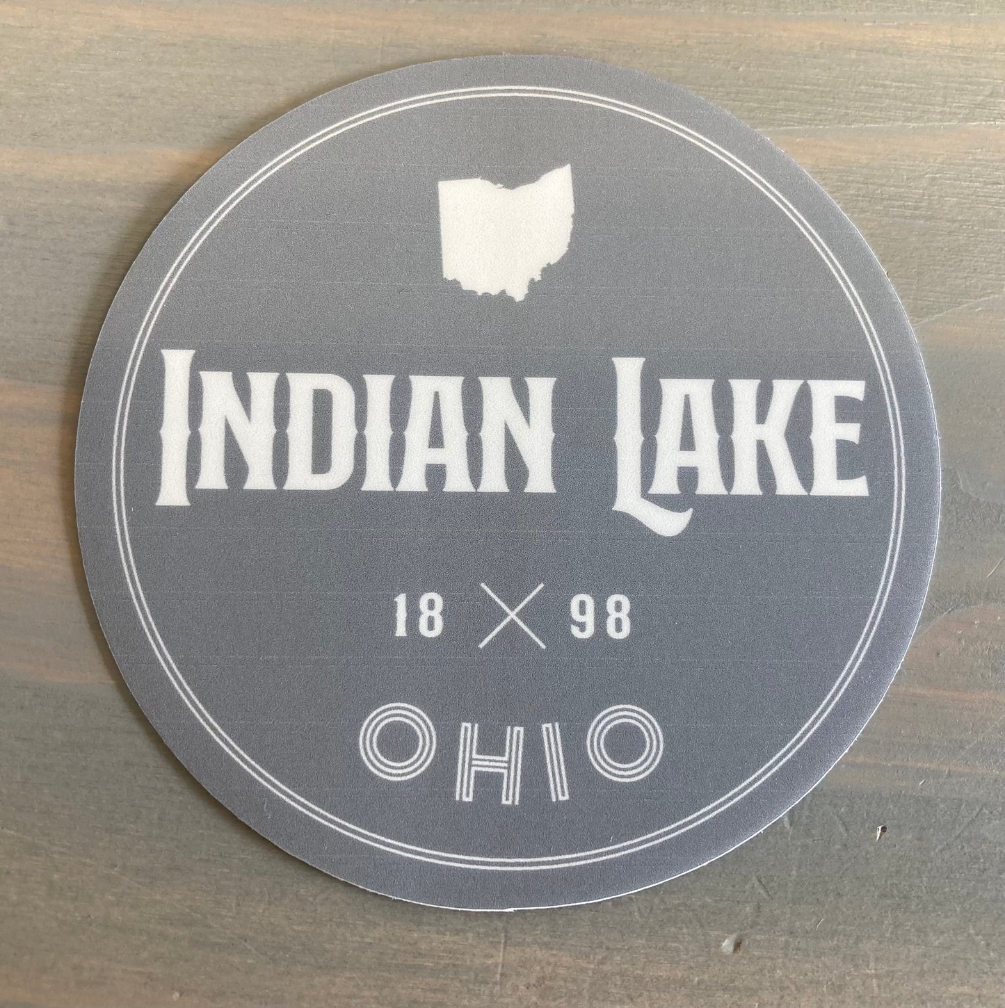 Souvenir Sticker - 1898 Indian Lake Circle