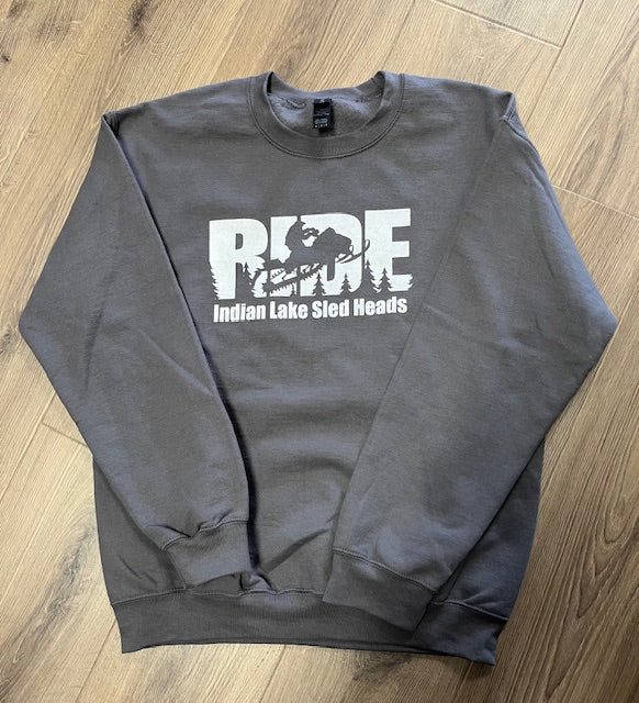 Indian Lake Sled Head "Ride" Crewneck