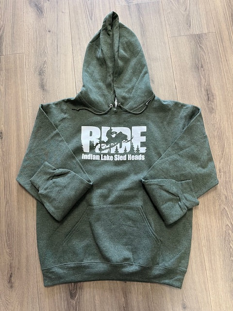 Indian Lake Sled Head "Ride" Hoodie