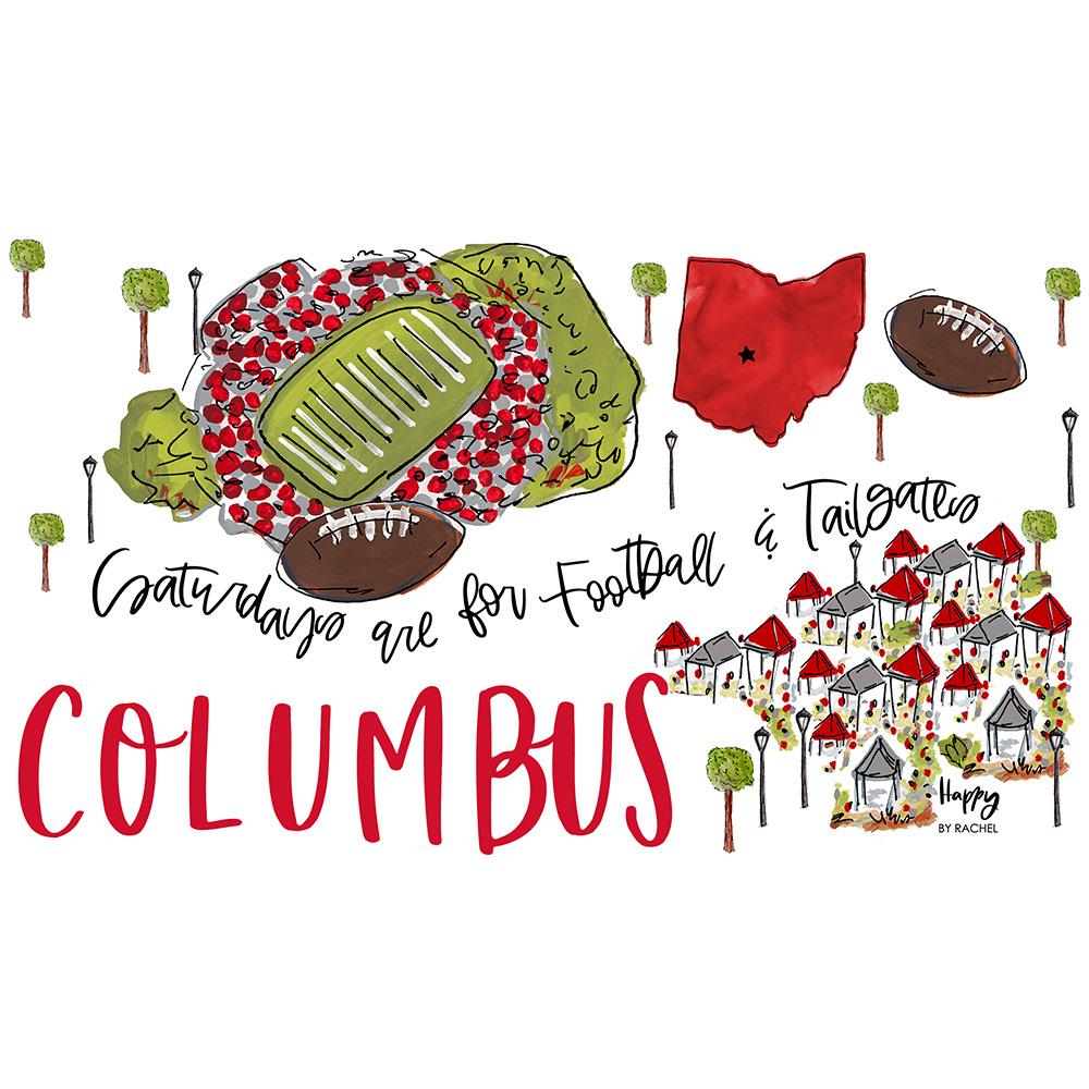 Saturdays In Columbus 22 oz. Travel Mug