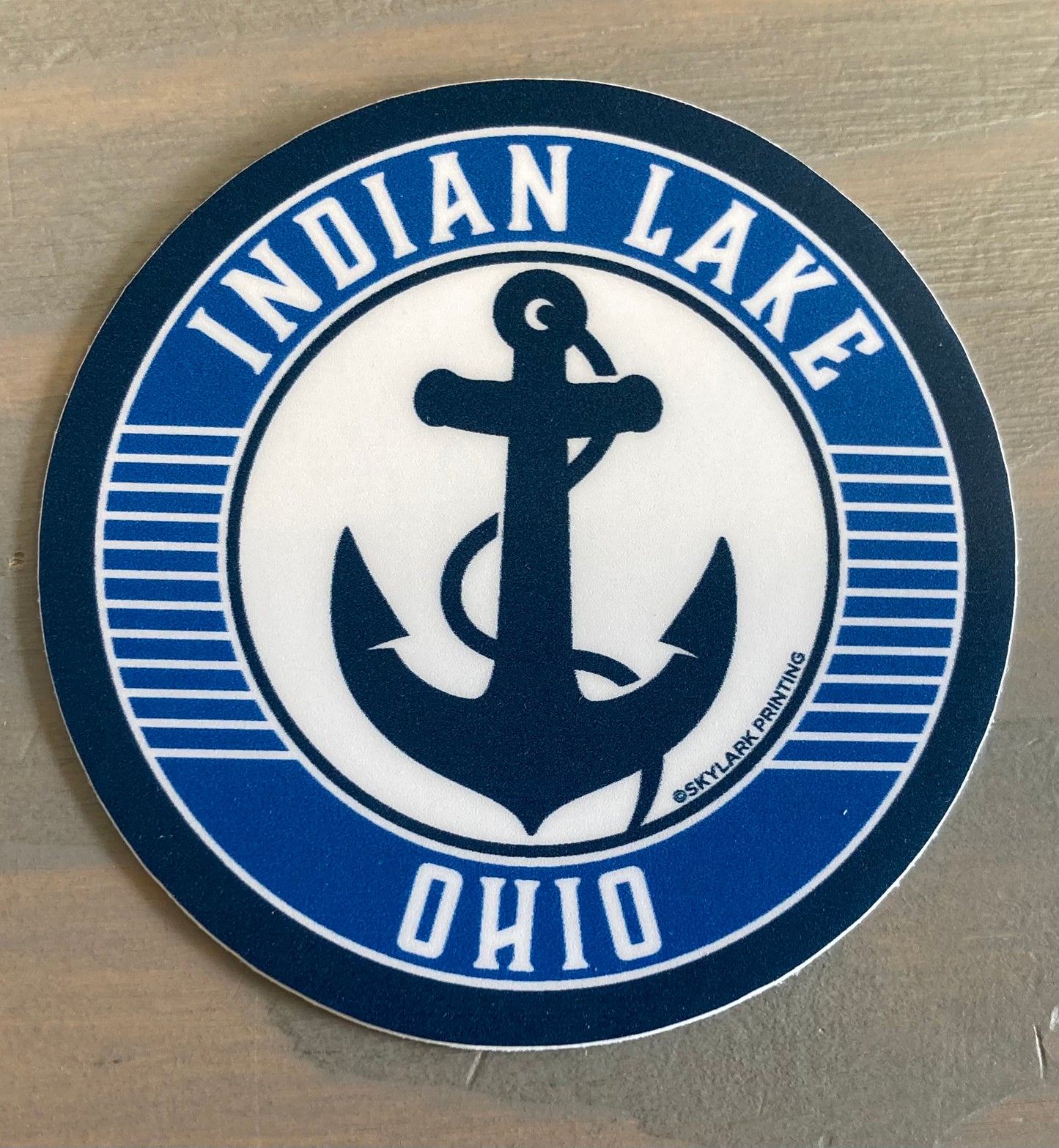 Souvenir Sticker - Indian Lake Anchor