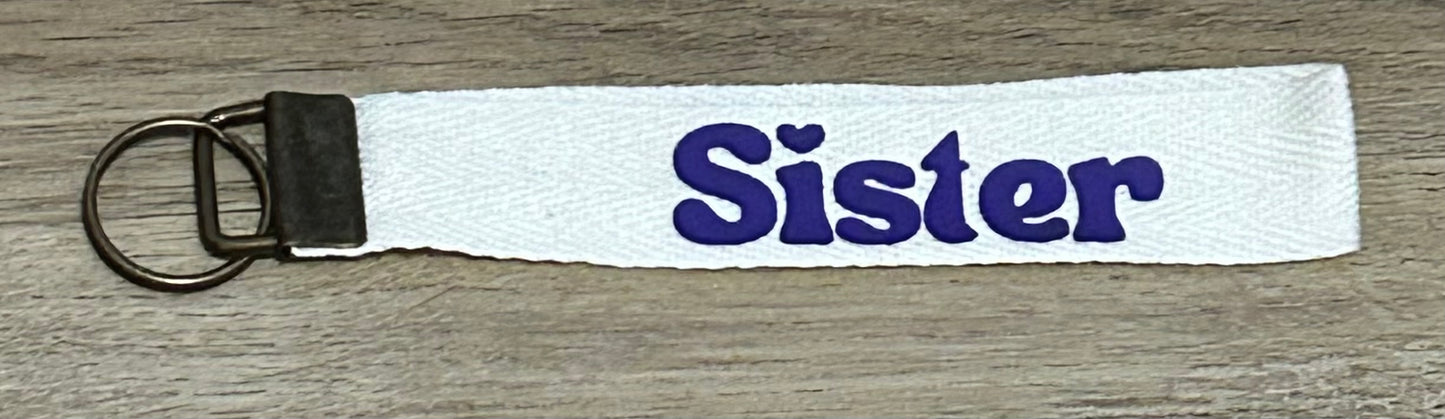 Wristlet Key Chain - Sister