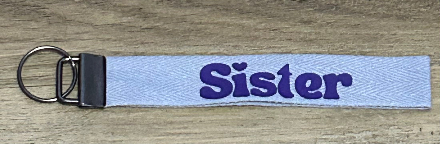 Wristlet Key Chain - Sister