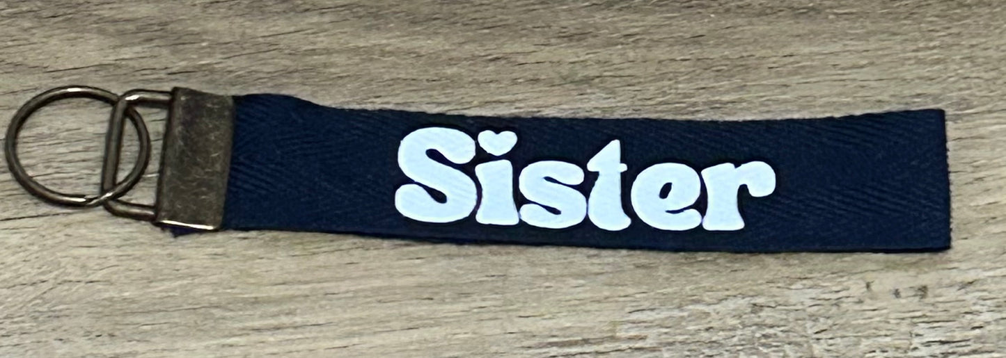 Wristlet Key Chain - Sister