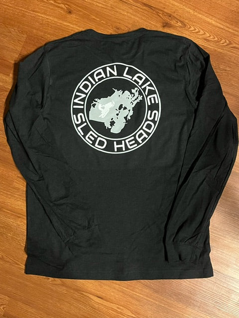 Indian Lake Sled Head Long Sleeve T-Shirt