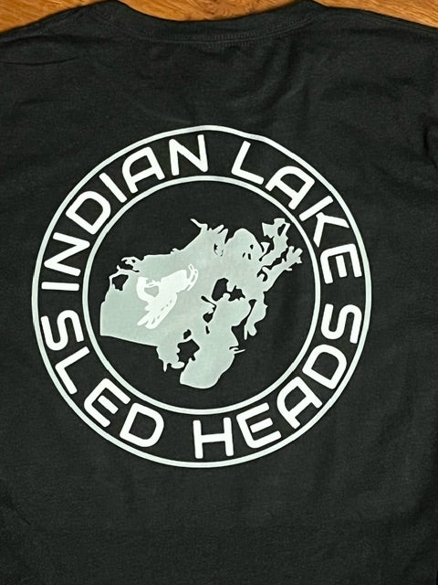 Indian Lake Sled Head Long Sleeve T-Shirt