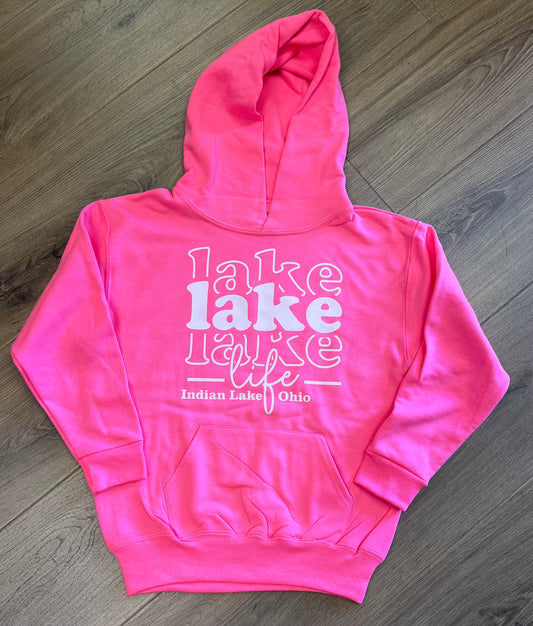 Stacked Lake Life Youth Hoodie