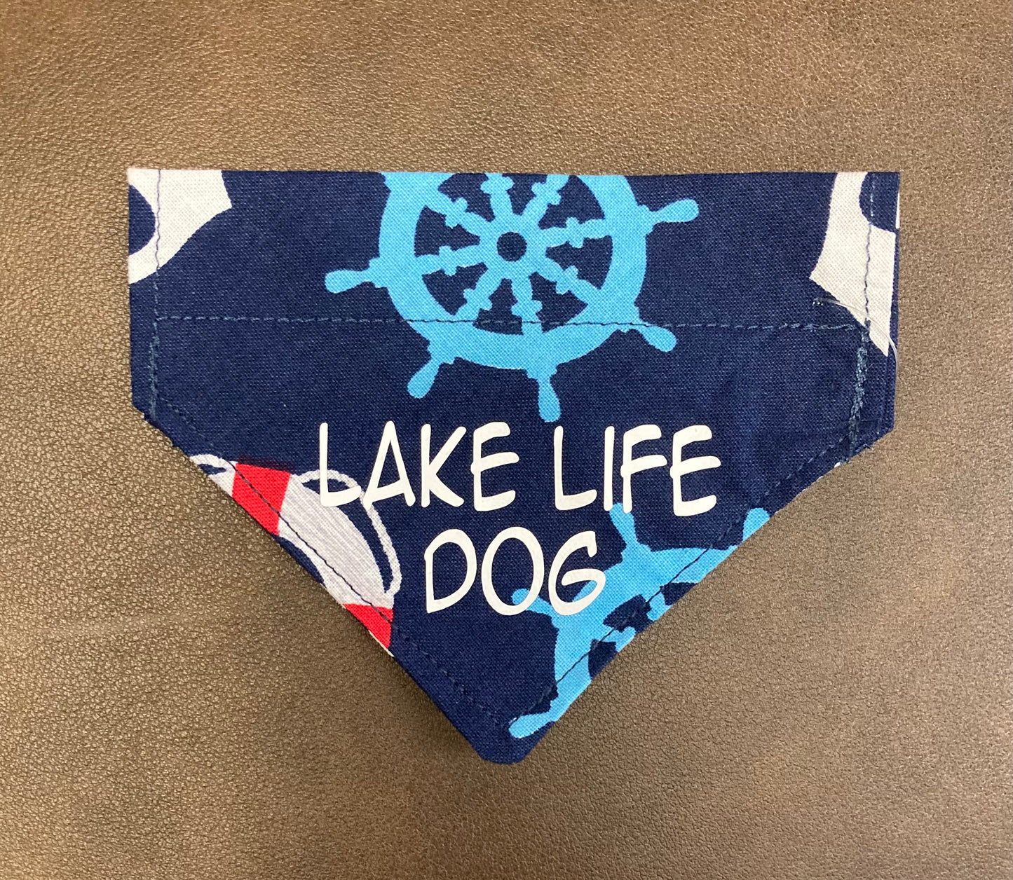 Dog Scarf - Thru the Collar Pet Neck Scarf - Lake Life Dog