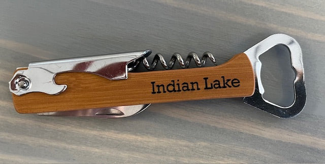 Indian Lake Corkscrew Bottle Opener