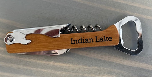 Indian Lake Corkscrew Bottle Opener