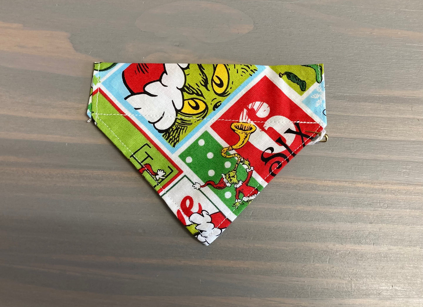 Dog Scarf - Thru the Collar Pet Neck Scarf - Grinch