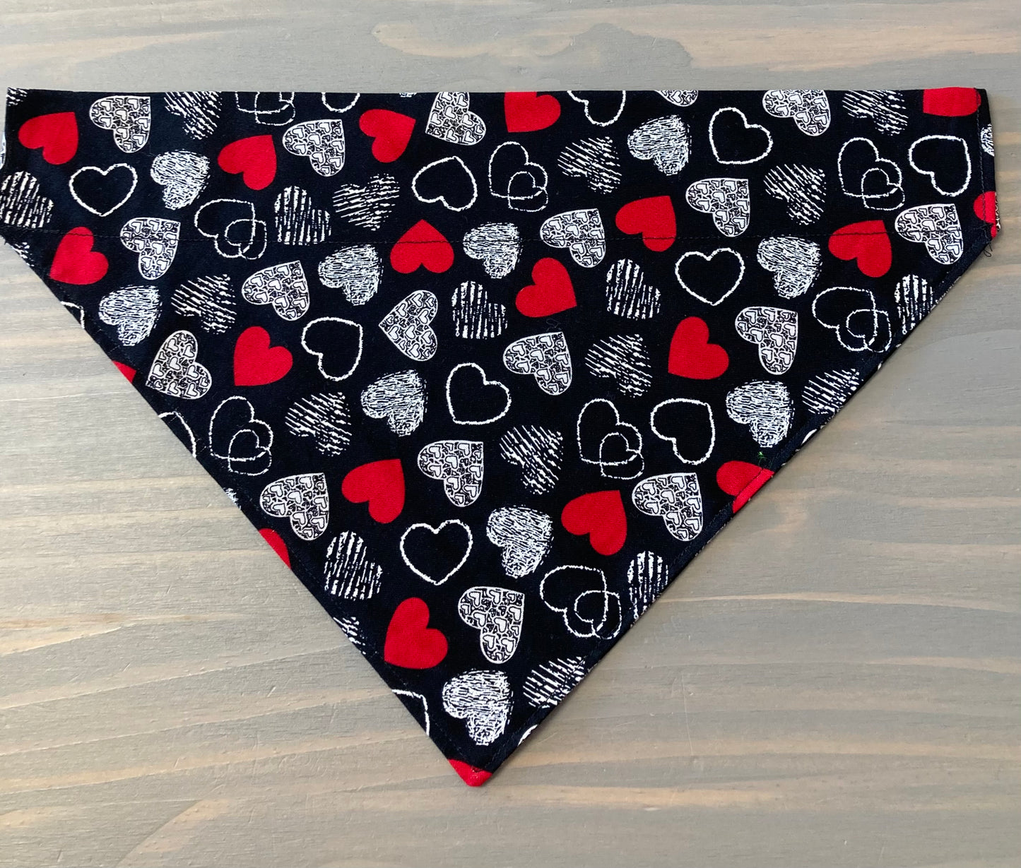 Dog Scarf - Thru the Collar Pet Neck Scarf - Hearts