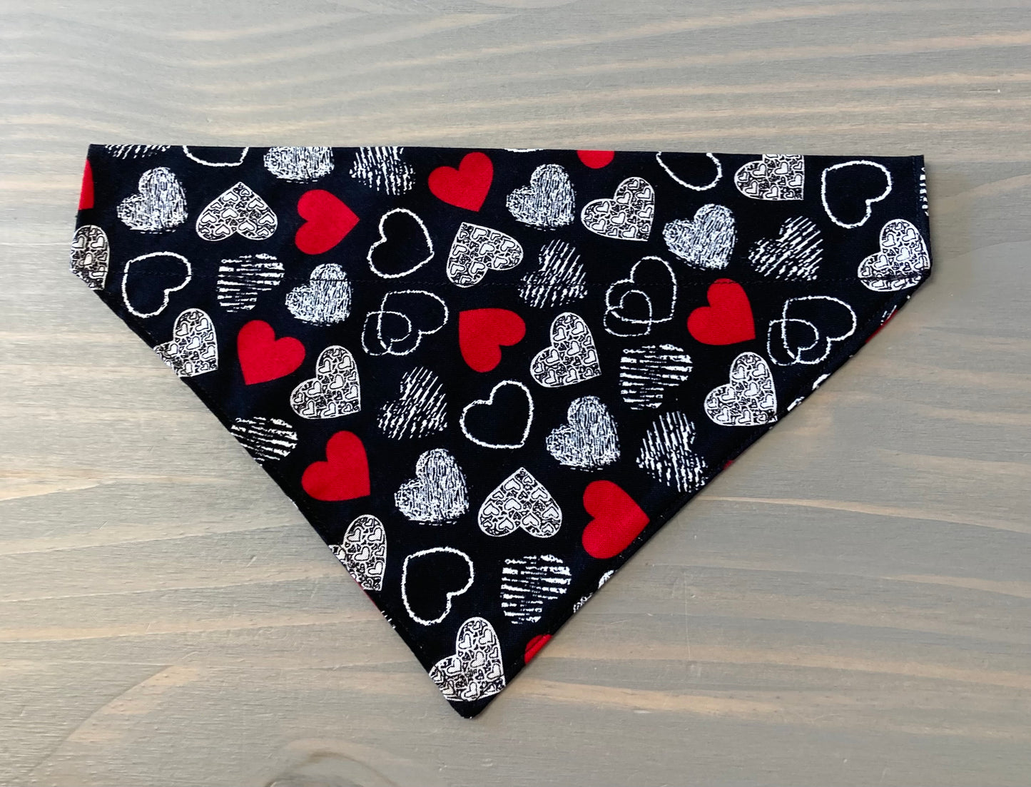 Dog Scarf - Thru the Collar Pet Neck Scarf - Hearts