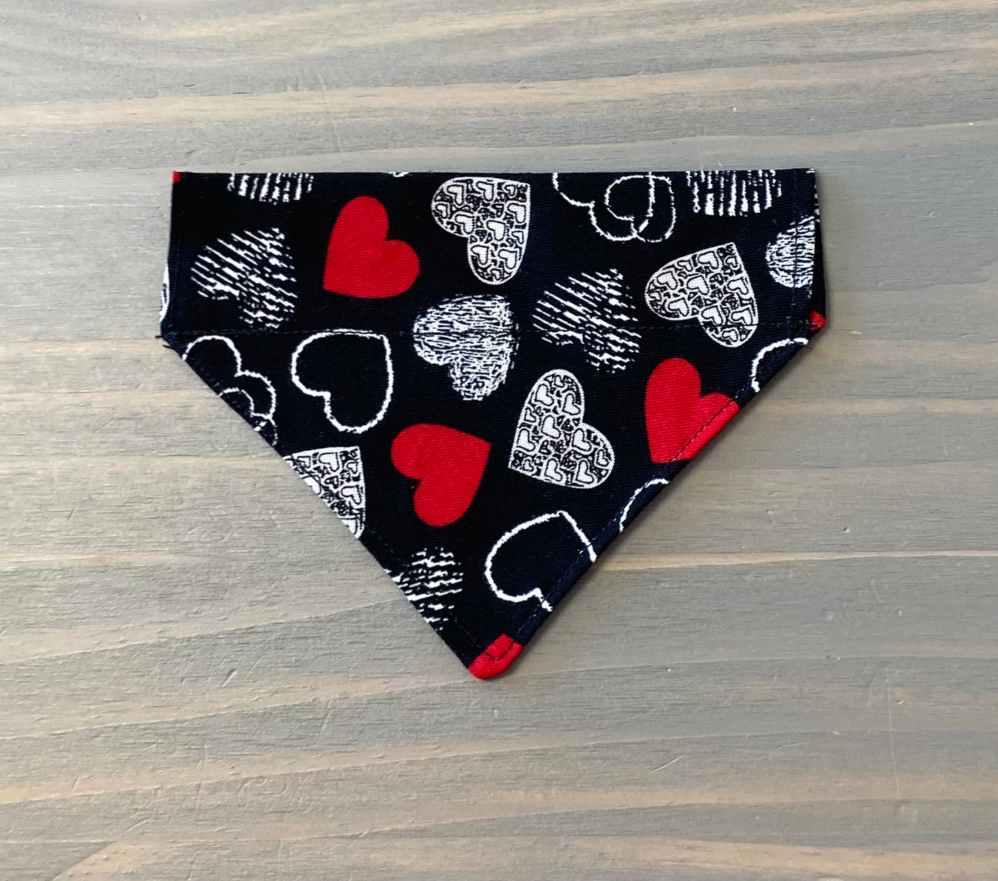 Dog Scarf - Thru the Collar Pet Neck Scarf - Hearts