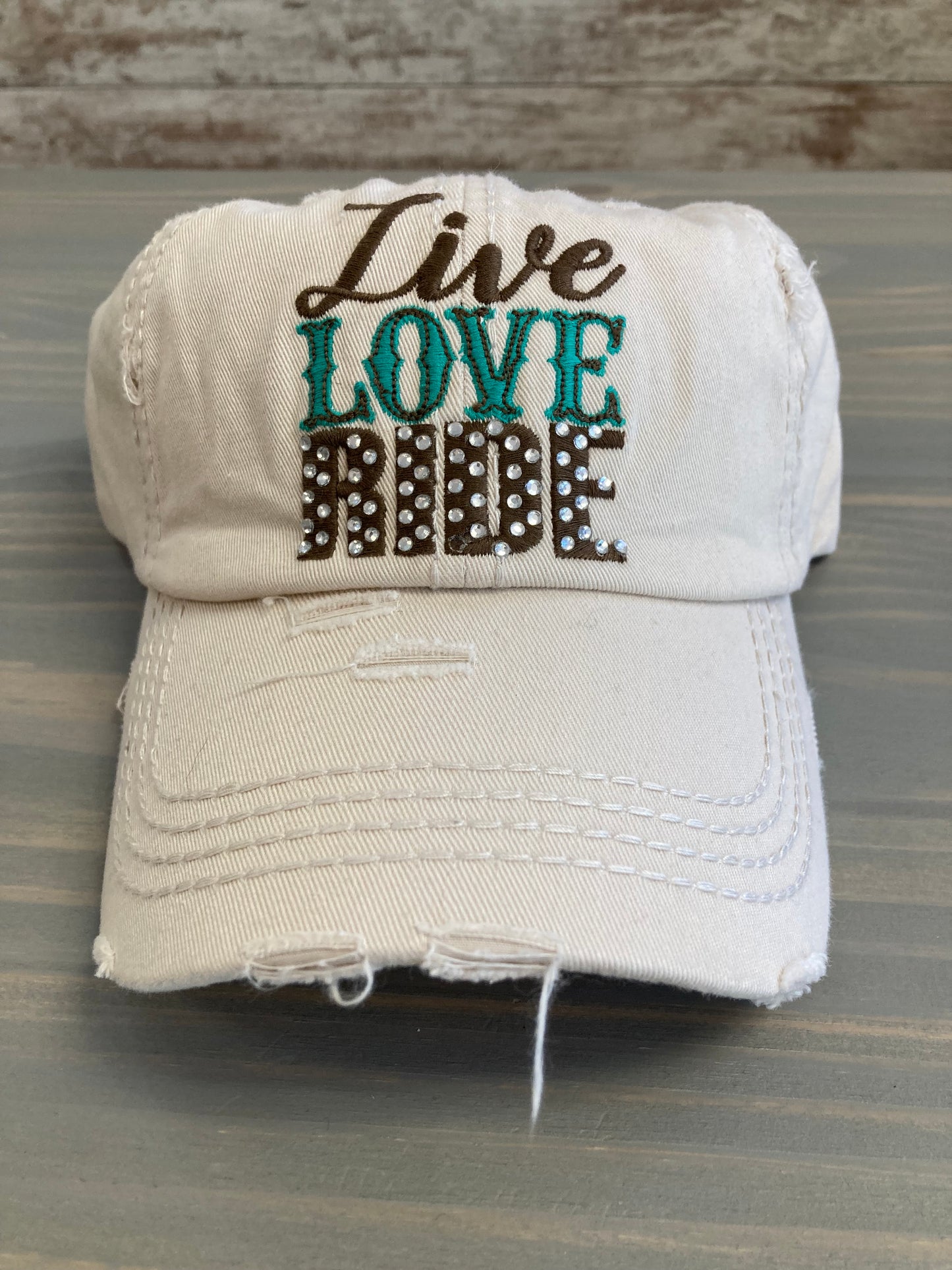 Ball Cap Vintage Style - Live Love Ride