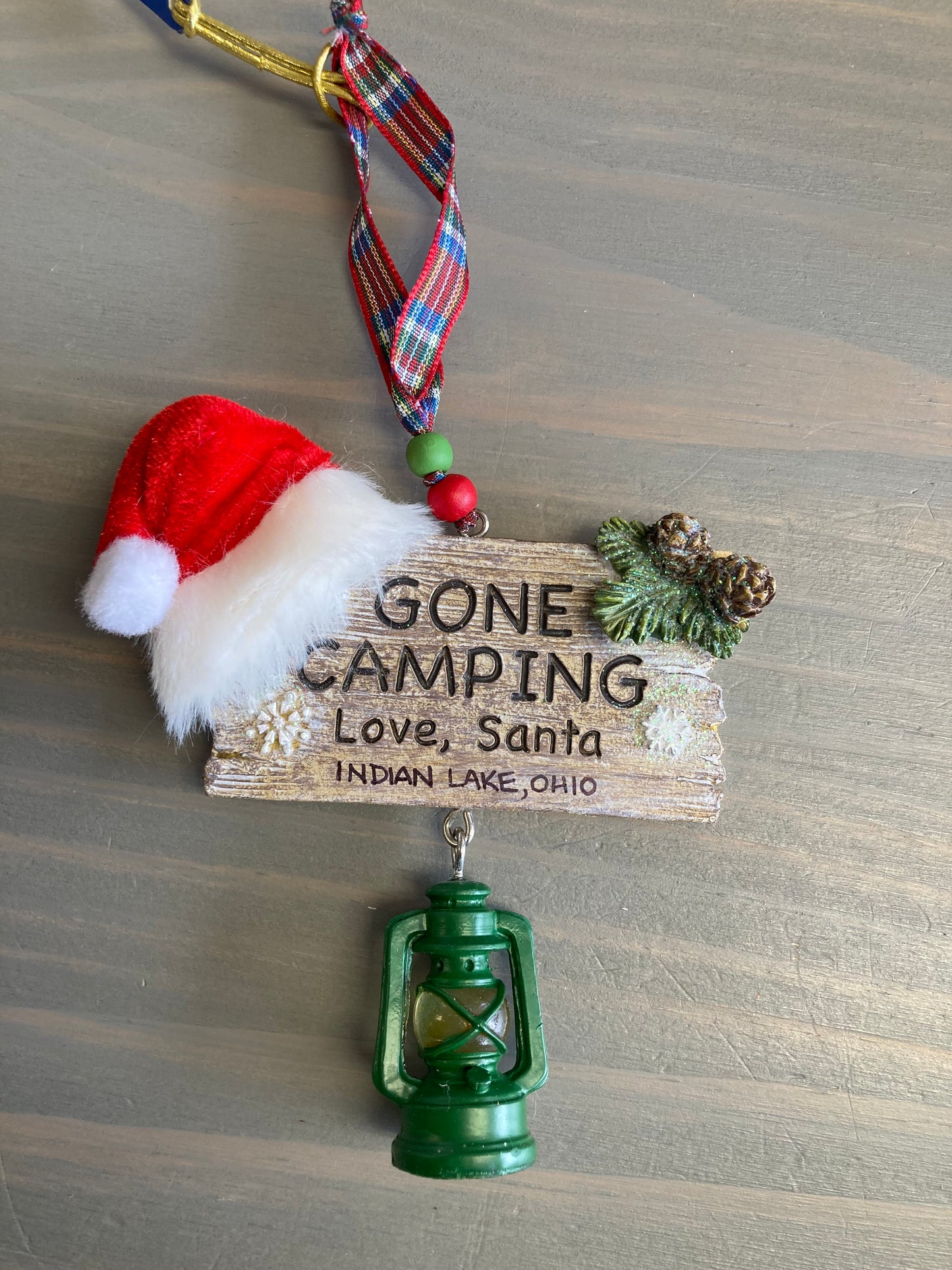 Gone Camping Love Santa - Ornament
