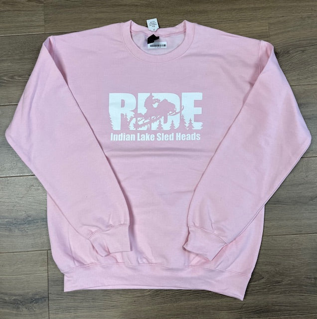 Indian Lake Sled Head "Ride" Crewneck