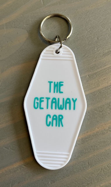 The Getaway Car Motel Key Chains