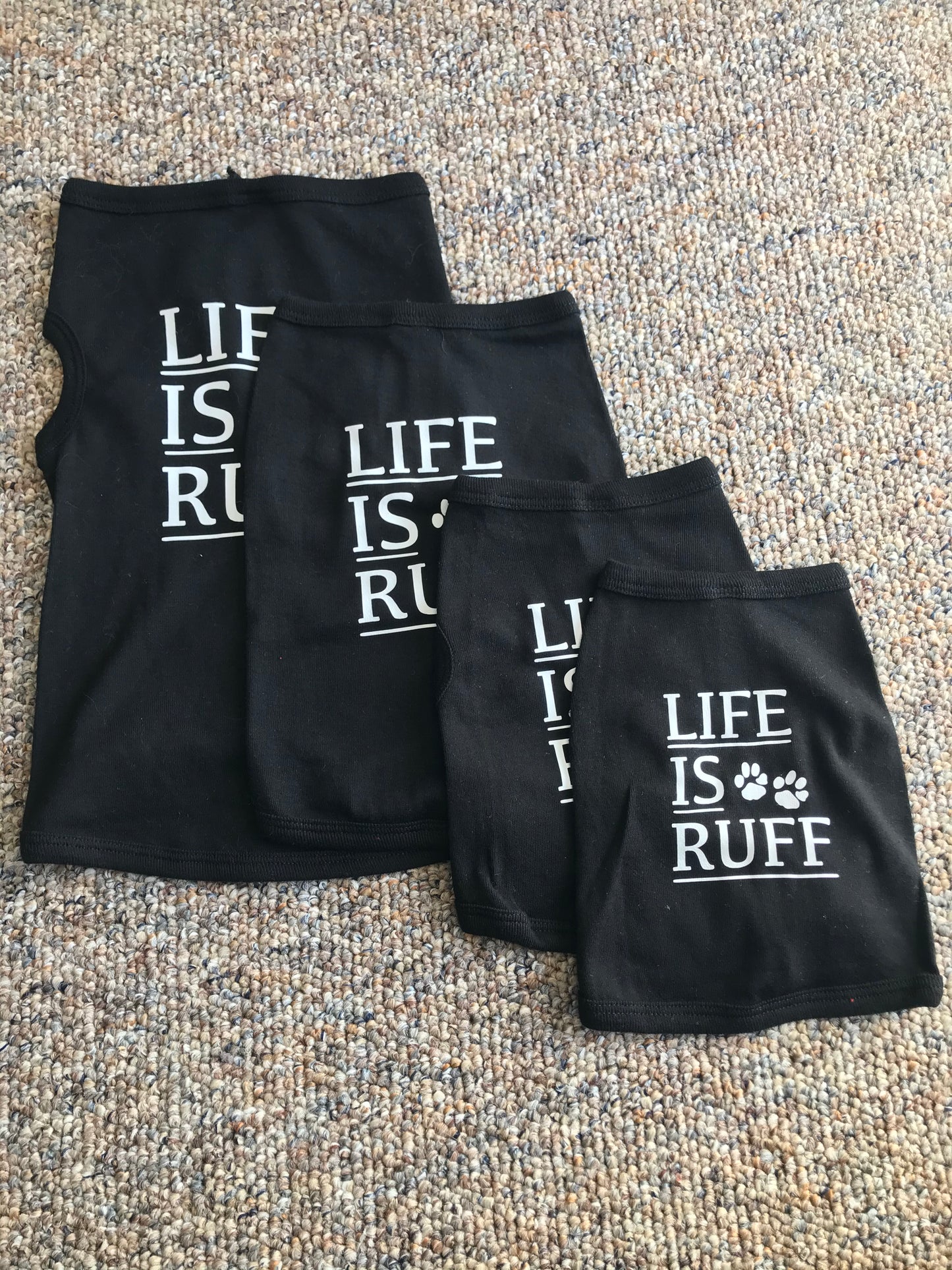 Life is Ruff Dog Shirt, Shirt for Dog, Funny pet shirt