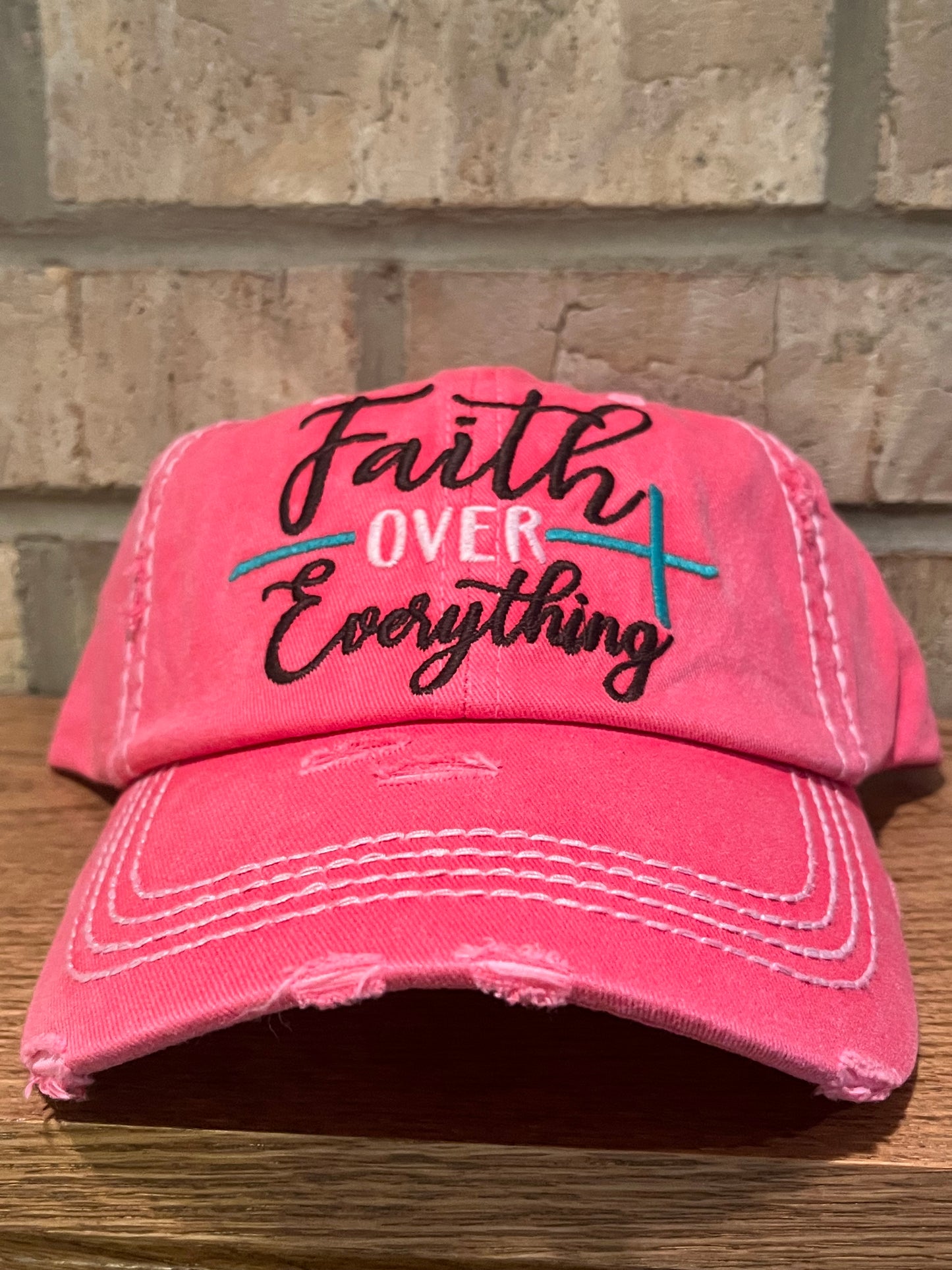 Ball Cap Vintage - Faith Over Everything
