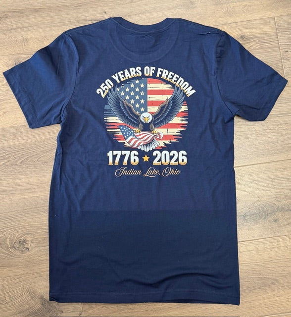 250 Year Celebration Eagle/American Flag T-Shirt