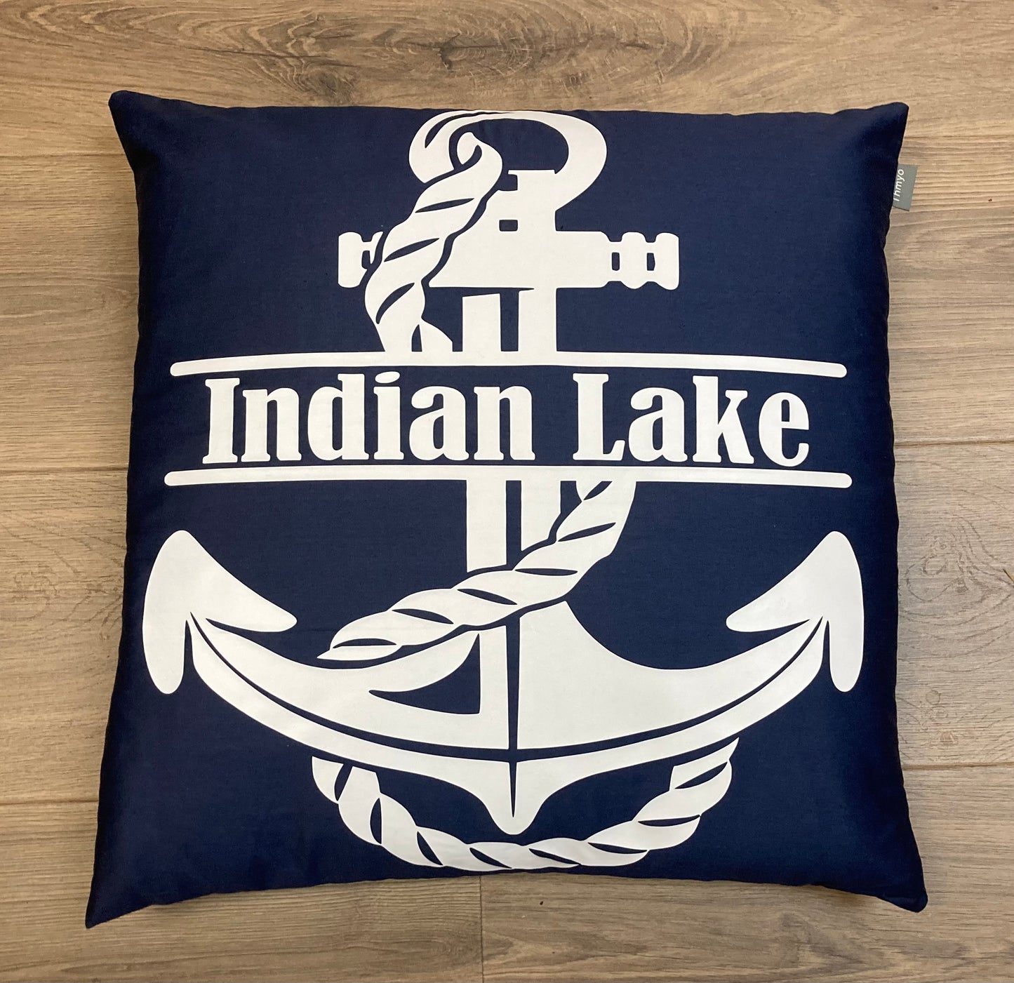 Indian Lake Anchor Pillow 18x18