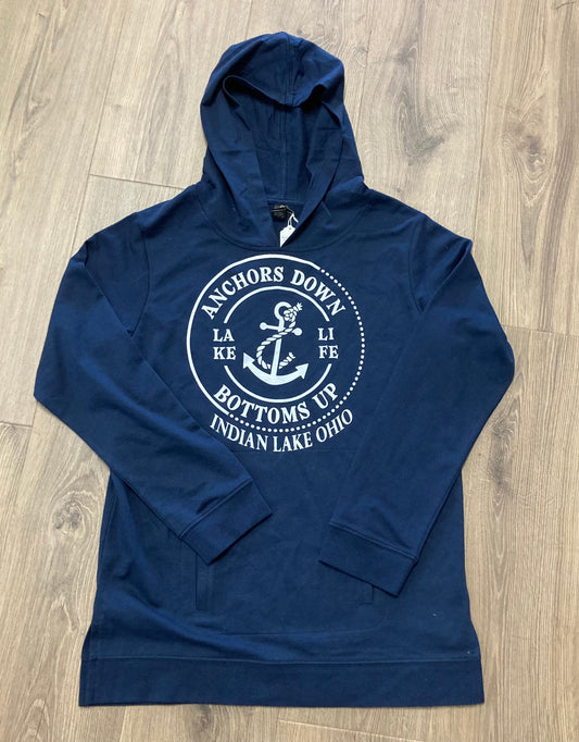 Anchors Down Bottoms Up Indian Lake Light Weight Hoodie