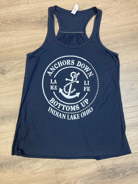 Anchors Down Bottoms Up Indian Lake Tank Top